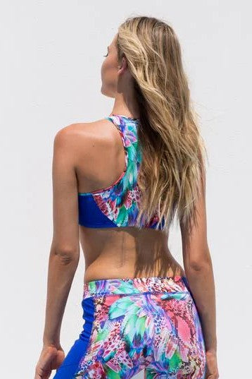 Luli Fama Gorgeus Chaos Lacefront Sports Bra